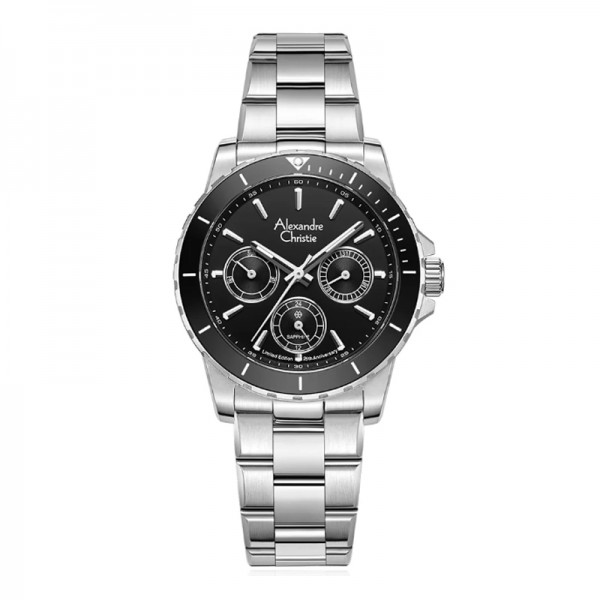 Alexandre Christie AC 6141 Silver Black Lady Limited Edition 25th Anniversary XXVBTBBA